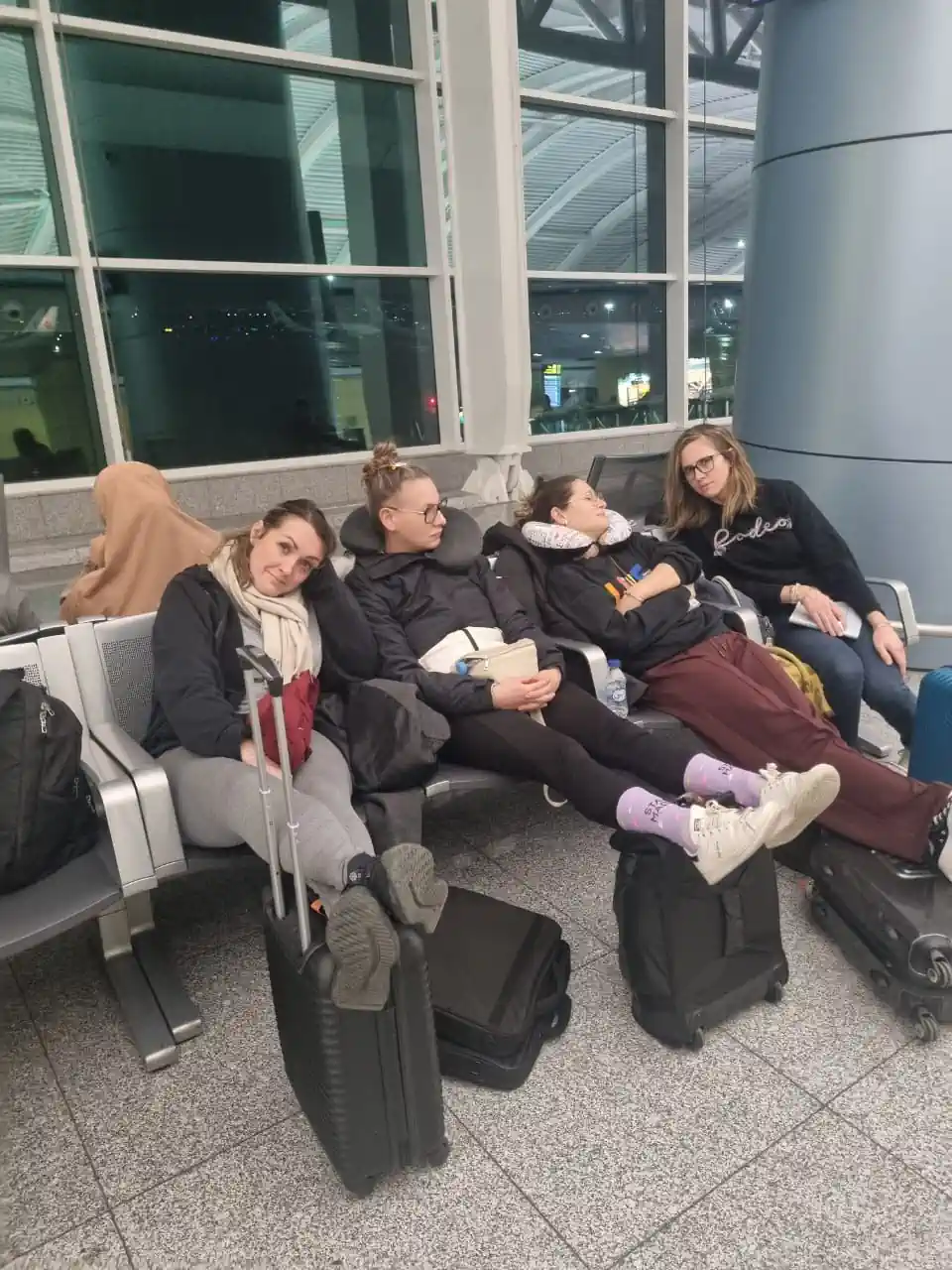 En attente à l'aéroport d'Alger