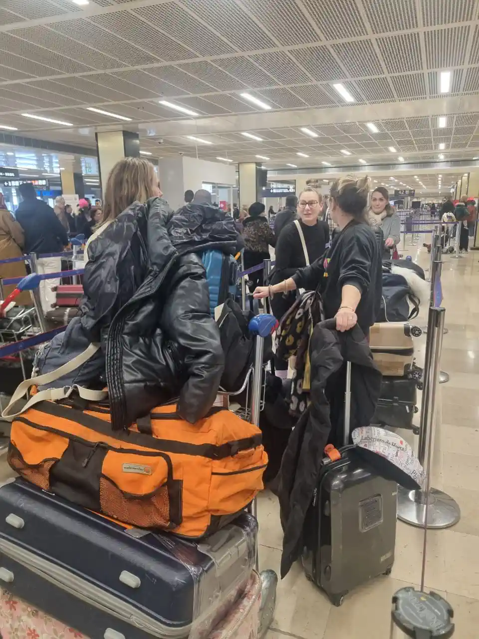 Les valises au départ de Paris